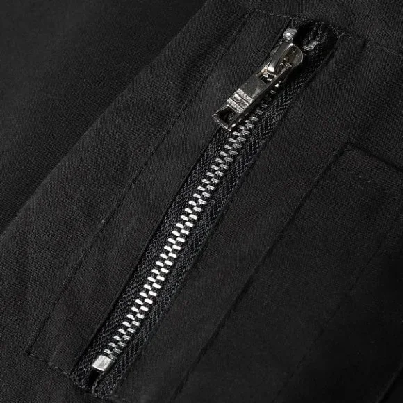 Black Mens Bomber Jacket - Picture 6 of 6